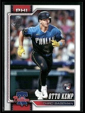 Otto Kemp Rookie 2026 Topps Series 1 Philadelphia Phillies #187